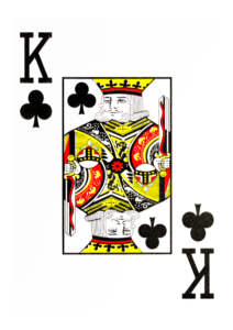 King of Clubs Birth Card